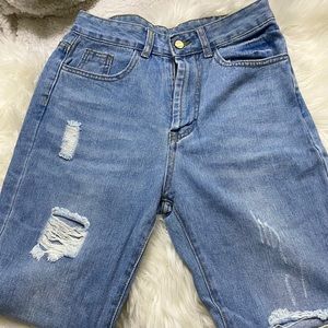 new ripped denim jeans